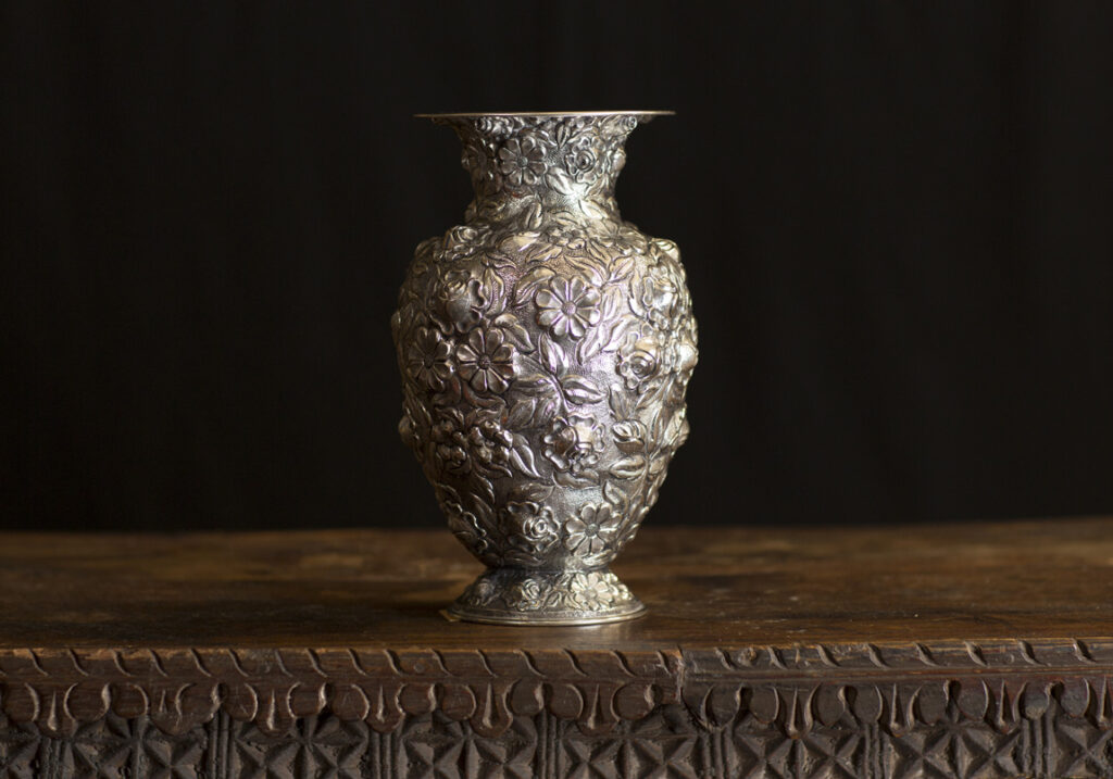 Sterling Silver Repousse Vase SOCA Gallery